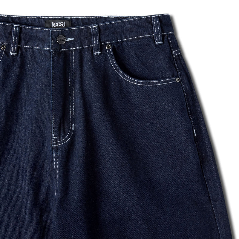 CCS Baggy Taper Denim Jeans - Overdyed Navy