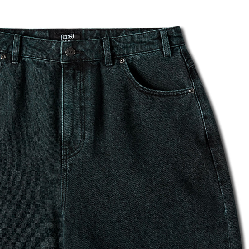 CCS Baggy Taper Denim Jeans - RL Acid Green