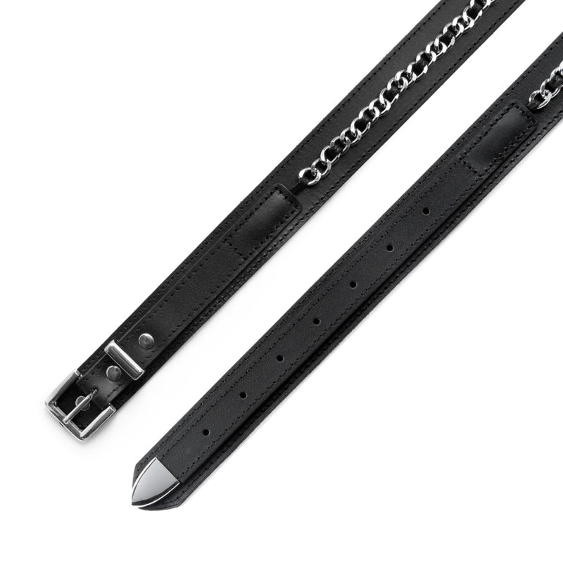 CCS Chain Ranger Leather Belt - Black