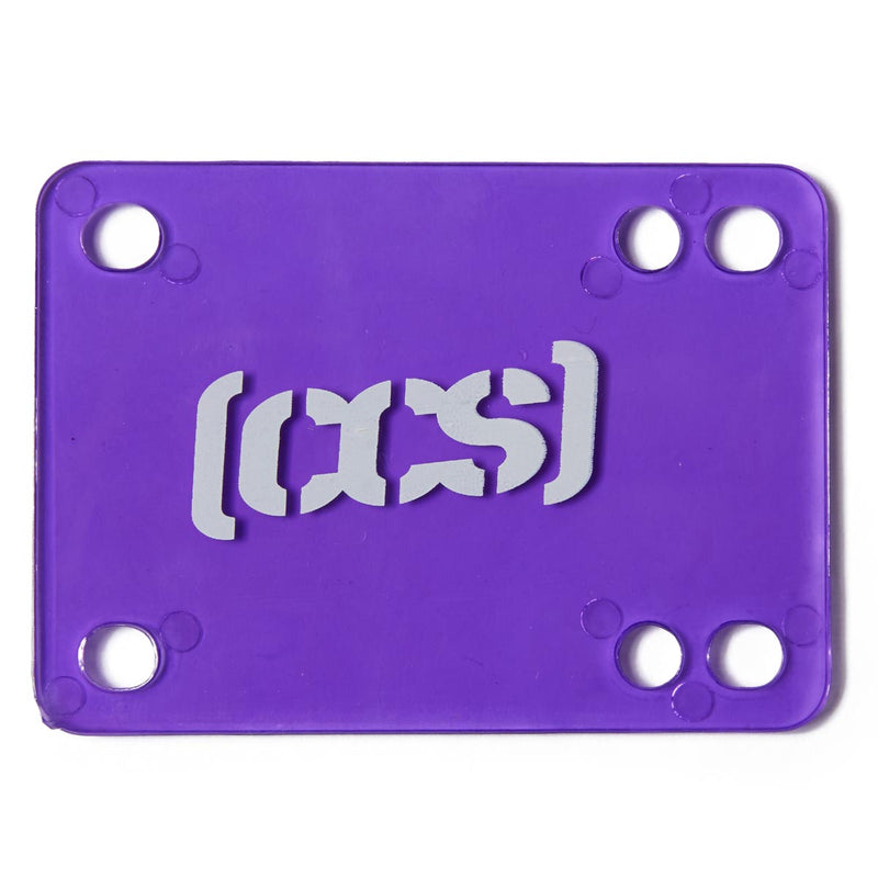 CCS Clear Skateboard Riser Pads - Purple - 1/8"