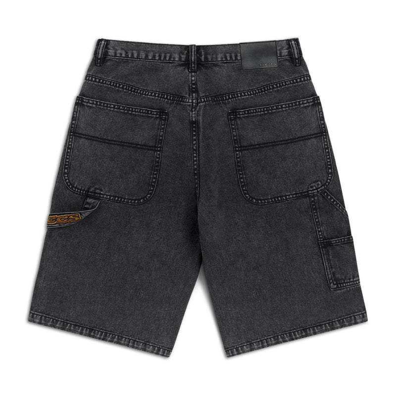 CCS Hammer Loop Jean Shorts - Acid Wash Black