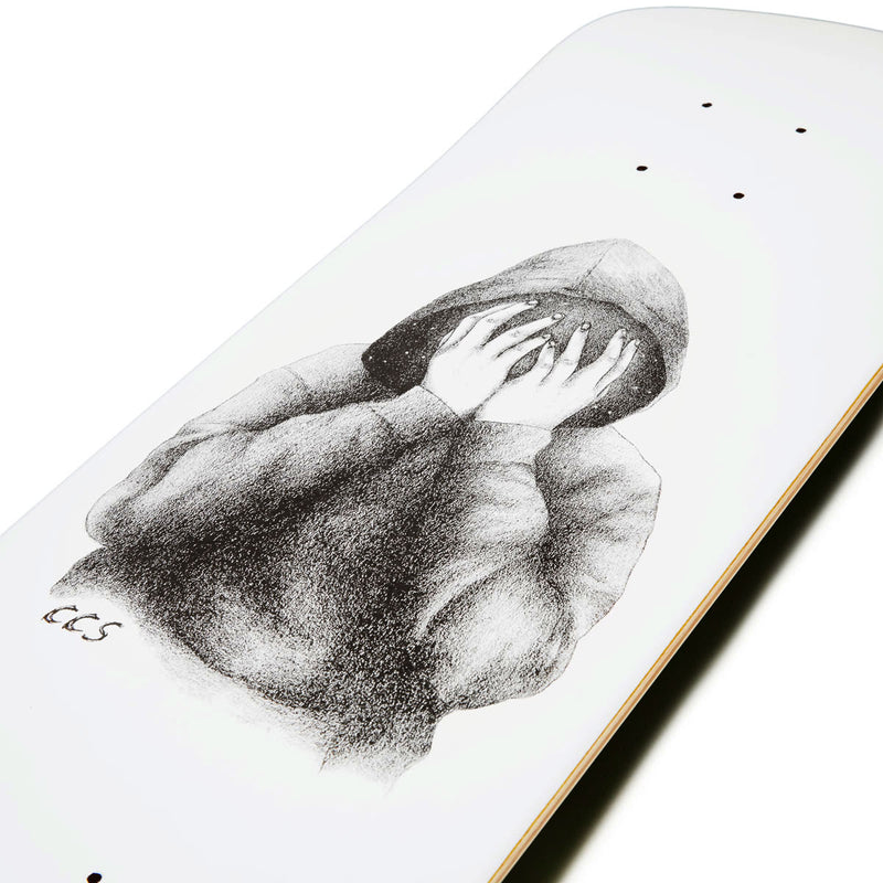 CCS Smile on The Surface Skateboard Deck - White