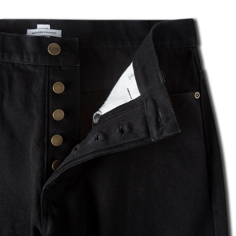 CCS Western Straight Denim Jeans - Black