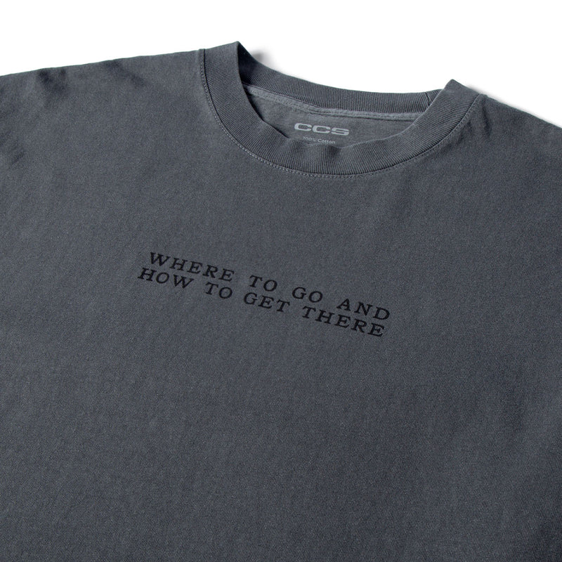 CCS x Zanereti Where To Go T-Shirt - Faded Black