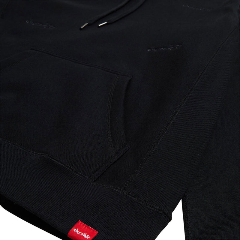 Chocolate Quad Chunk Heavy Hoodie - Black