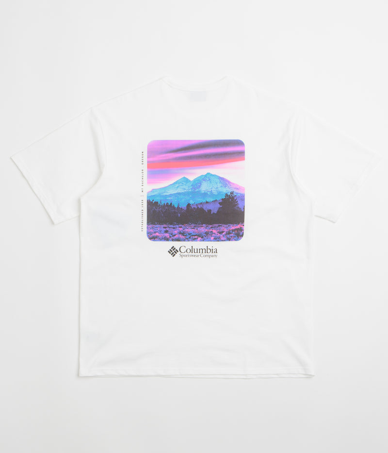 Columbia CSC Heavyweight Back Graphic T-Shirt in White and Photoreal CMYK