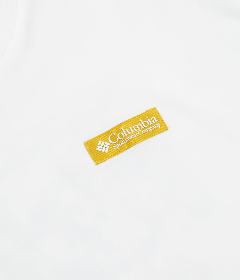 Columbia CSC Heavyweight Iconic T-Shirt in White and Repeated Peaks