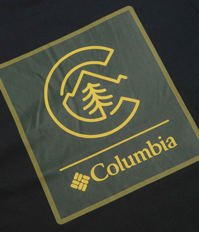 Columbia CSC Logo Back T-Shirt in Black and Linework C Badge