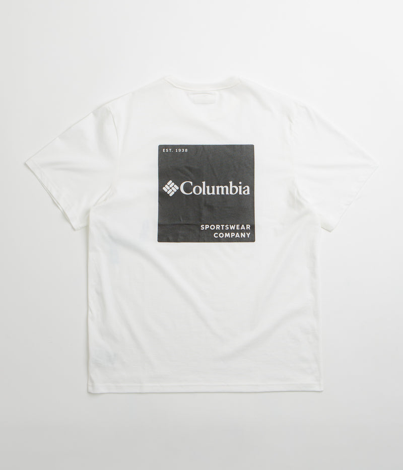 Columbia CSC Logo Back T-Shirt in White and Boxy Brand