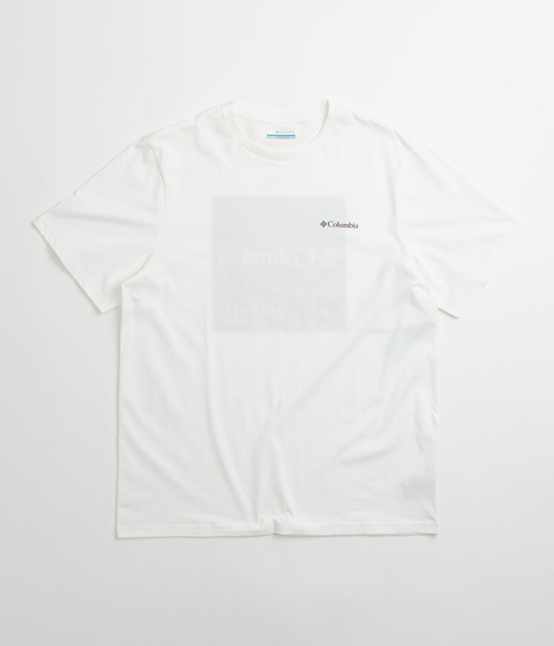 Columbia CSC Logo Back T-Shirt in White and Boxy Brand