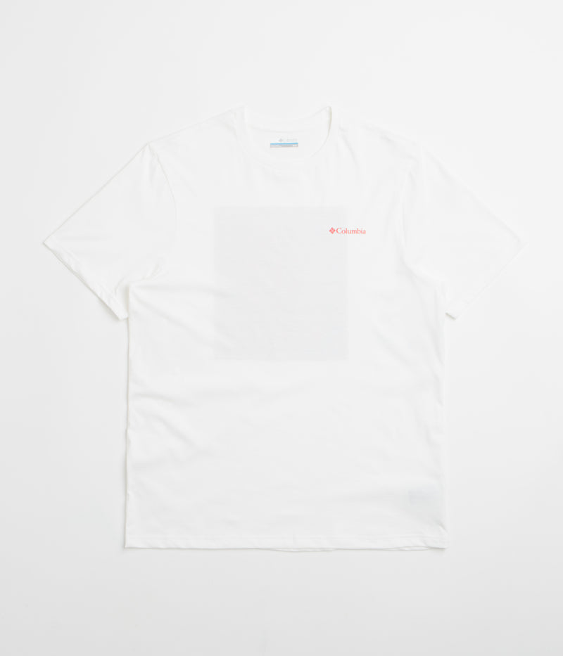Columbia CSC Logo Back T-Shirt in White and Linework C Badge