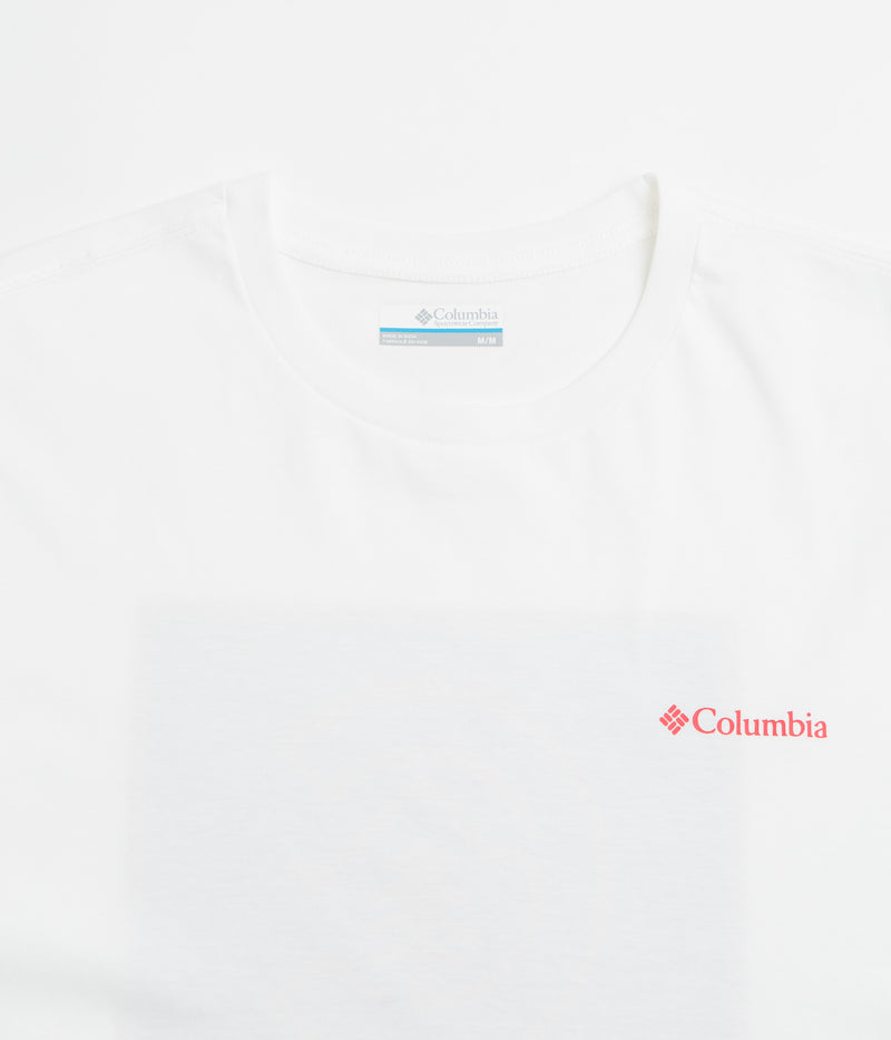 Columbia CSC Logo Back T-Shirt in White and Linework C Badge