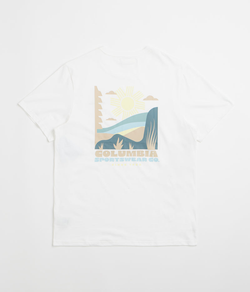 Columbia CSC Outdoor Back Graphic T-Shirt in White and Shining Landscape