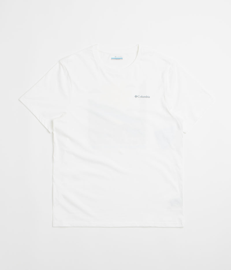 Columbia CSC Outdoor Back Graphic T-Shirt in White and Shining Landscape