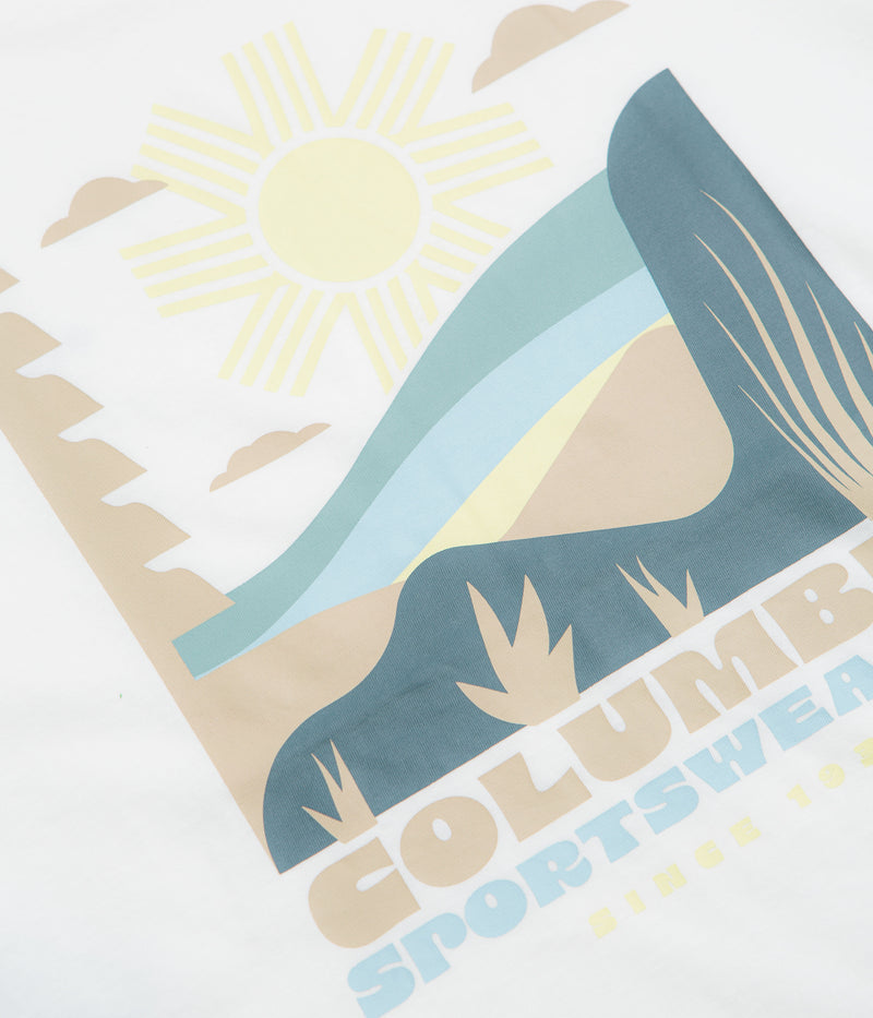 Columbia CSC Outdoor Back Graphic T-Shirt in White and Shining Landscape