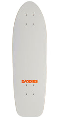 Daddies Logo Cruiser Skateboard Deck - White