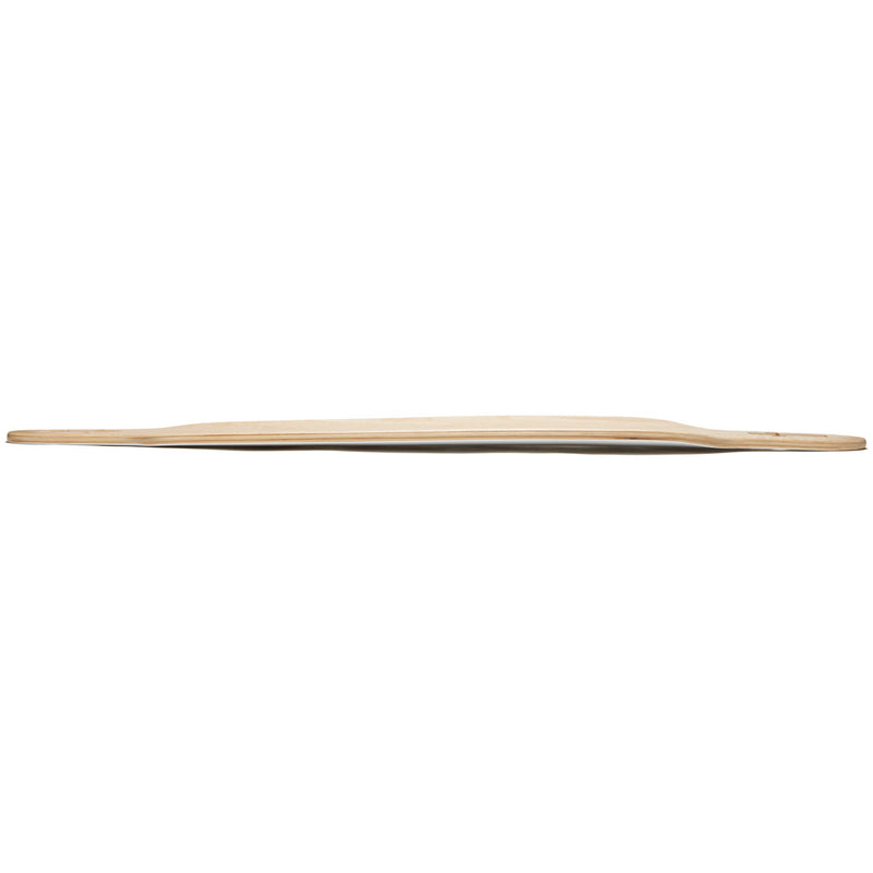 Daddies Logo Drop-Thru Longboard Complete - White