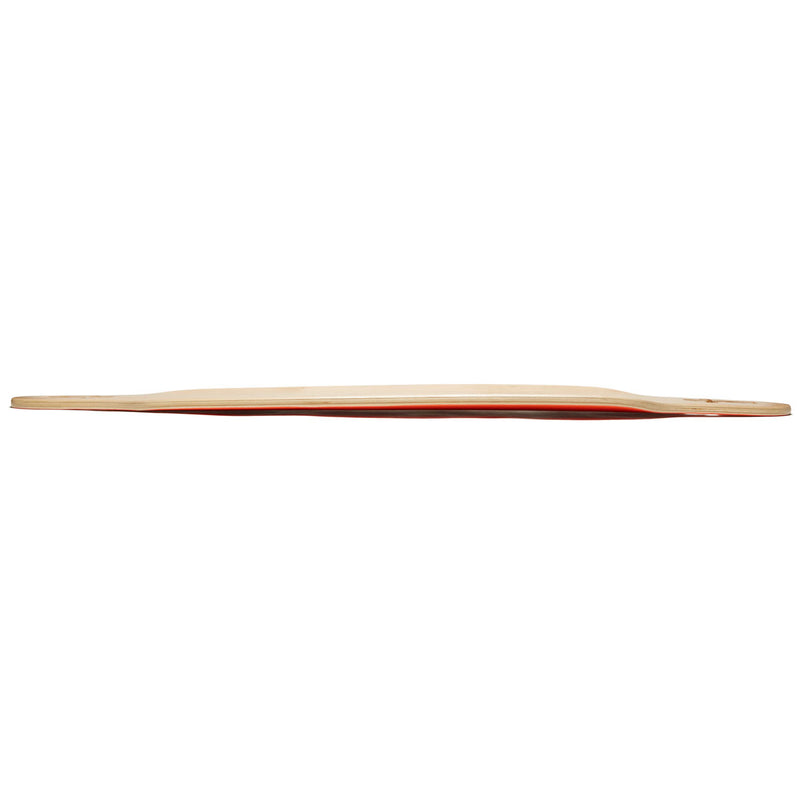 Daddies Logo Drop-Thru Longboard Deck - Orange