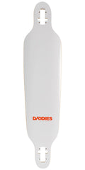 Daddies Logo Drop-Thru Longboard Deck - White