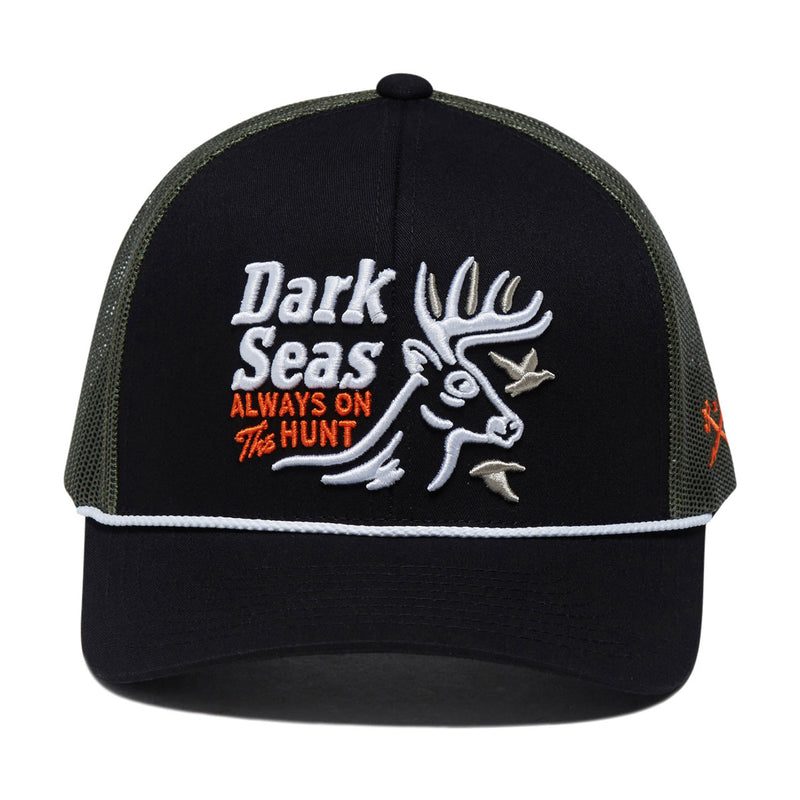 Dark Seas Bucked Hat - Black/Olive