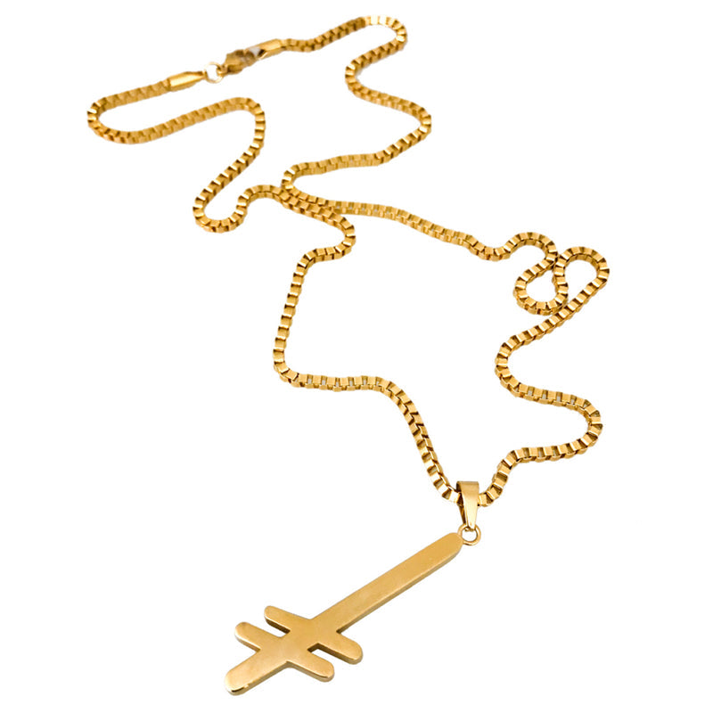 Deathwish Gang Logo Necklace - Gold