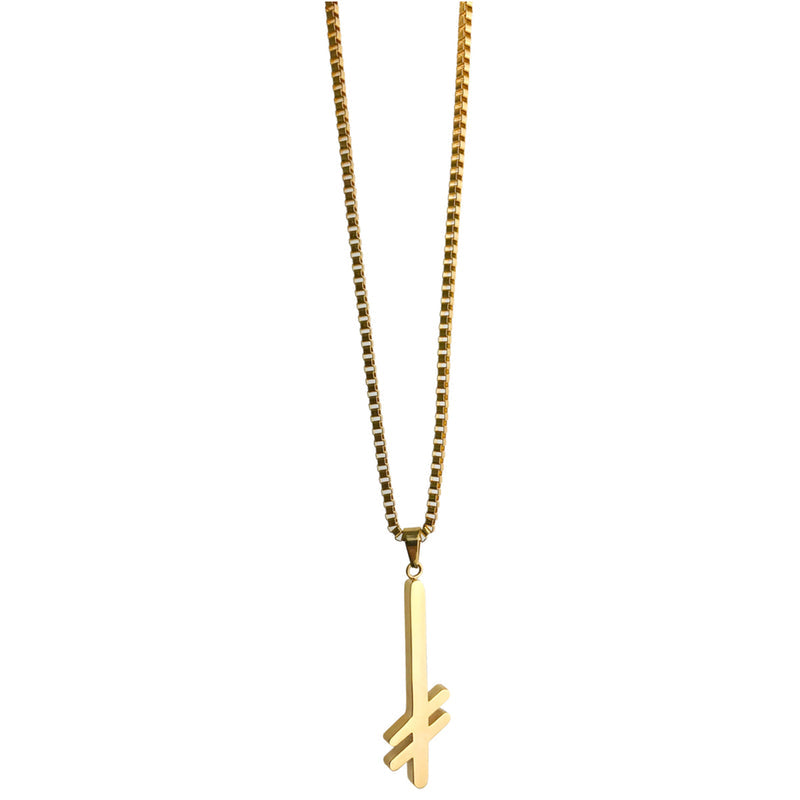 Deathwish Gang Logo Necklace - Gold