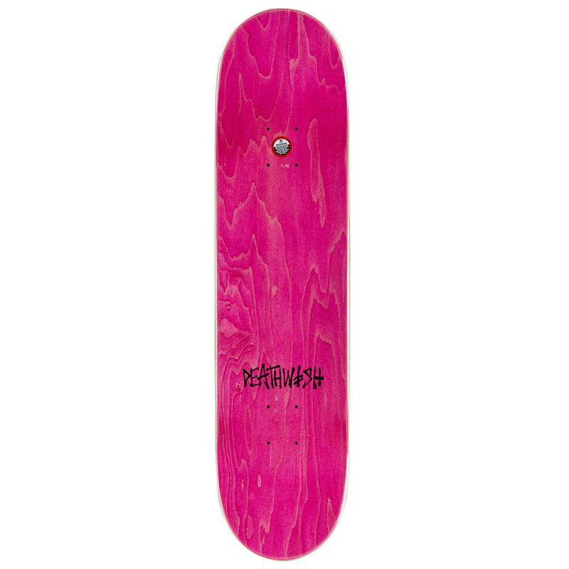 Deathwish Gang Spray Skateboard Deck - Black/Red - 7.75"
