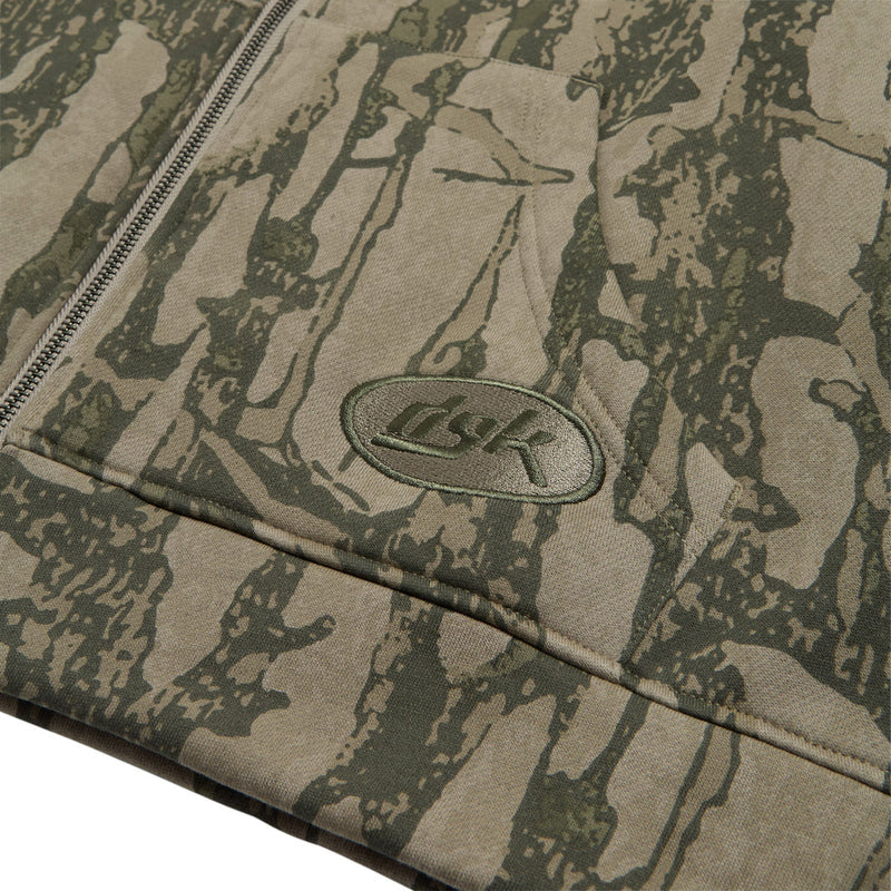 DGK Cortex Zip Up Hoodie - Bark Camo