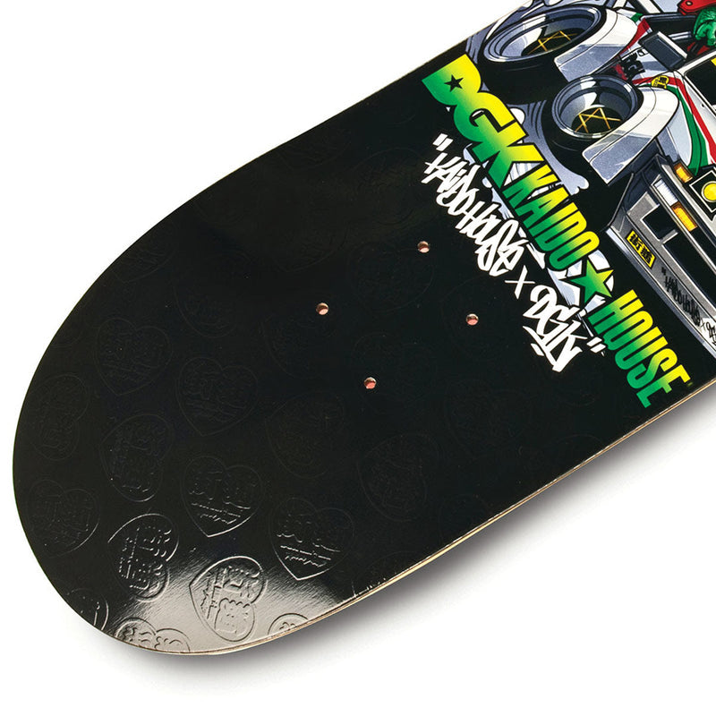 DGK x Kaido House Wide Open Embossed Skateboard Deck - Black - 8.06"