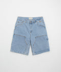 Dime Carpenter Denim Shorts in Blue Washed