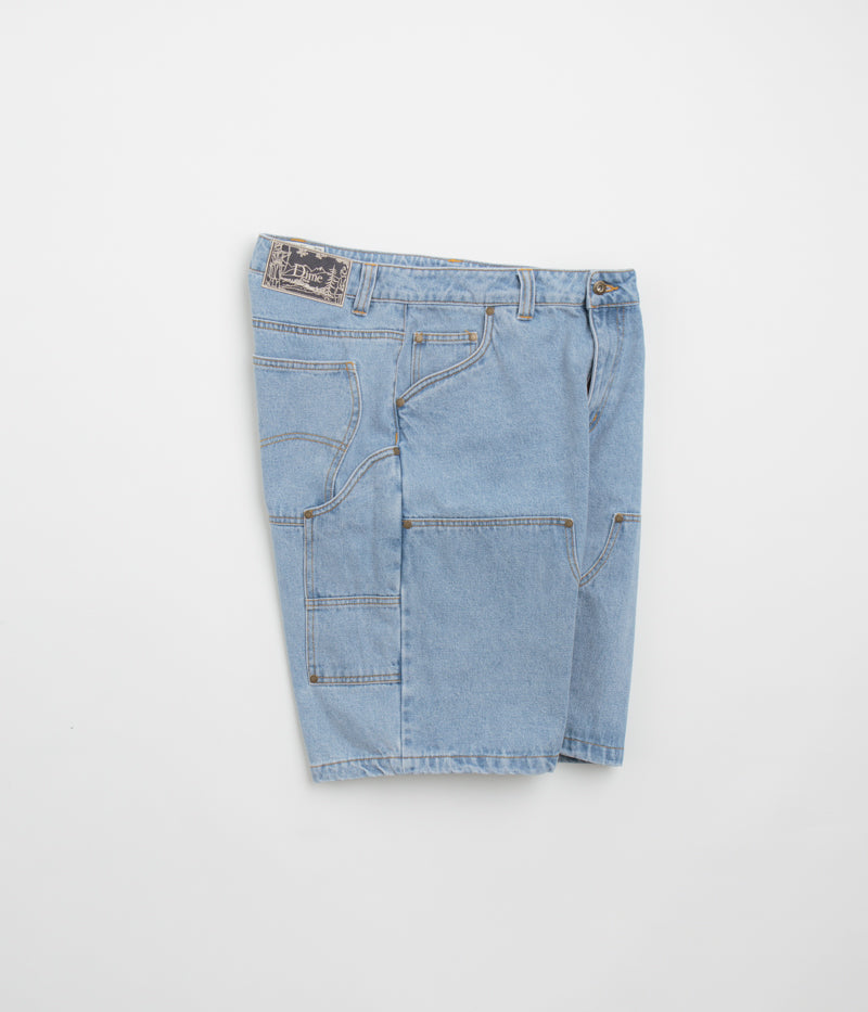 Dime Carpenter Denim Shorts in Blue Washed