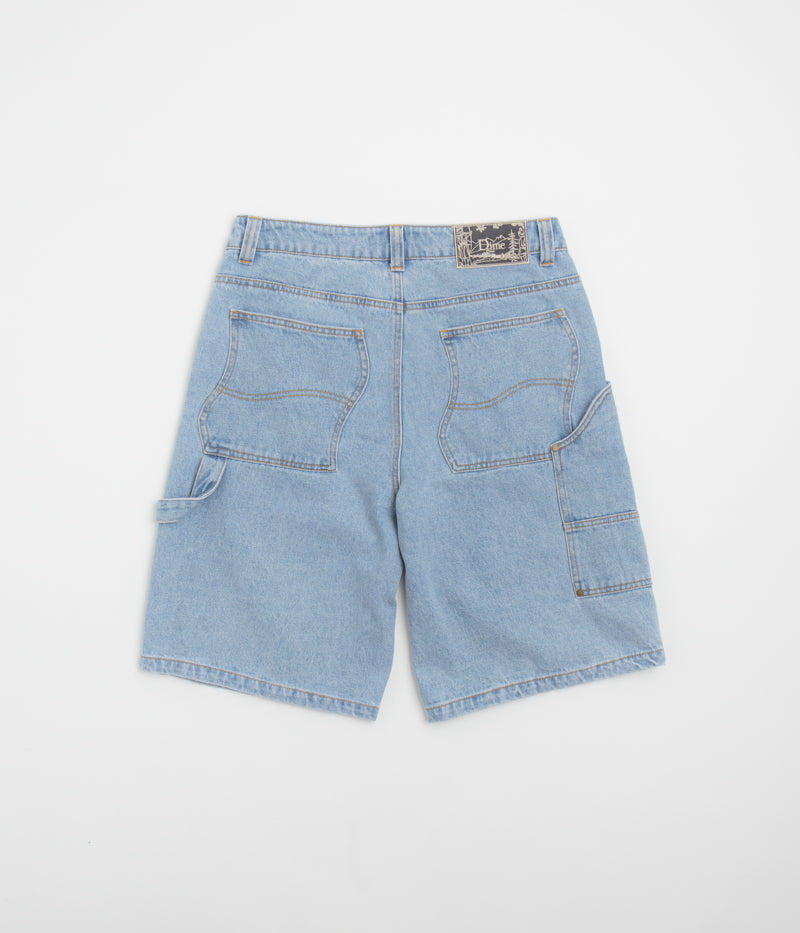 Dime Carpenter Denim Shorts in Blue Washed