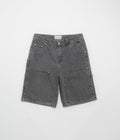 Dime Carpenter Denim Shorts in Faded Black