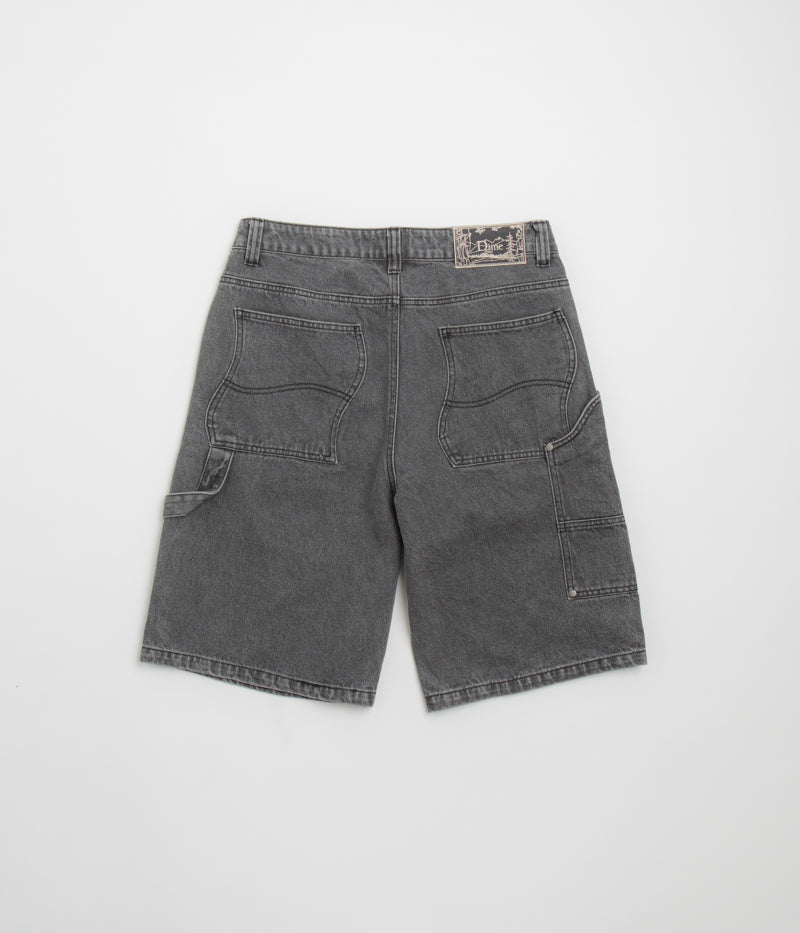 Dime Carpenter Denim Shorts in Faded Black