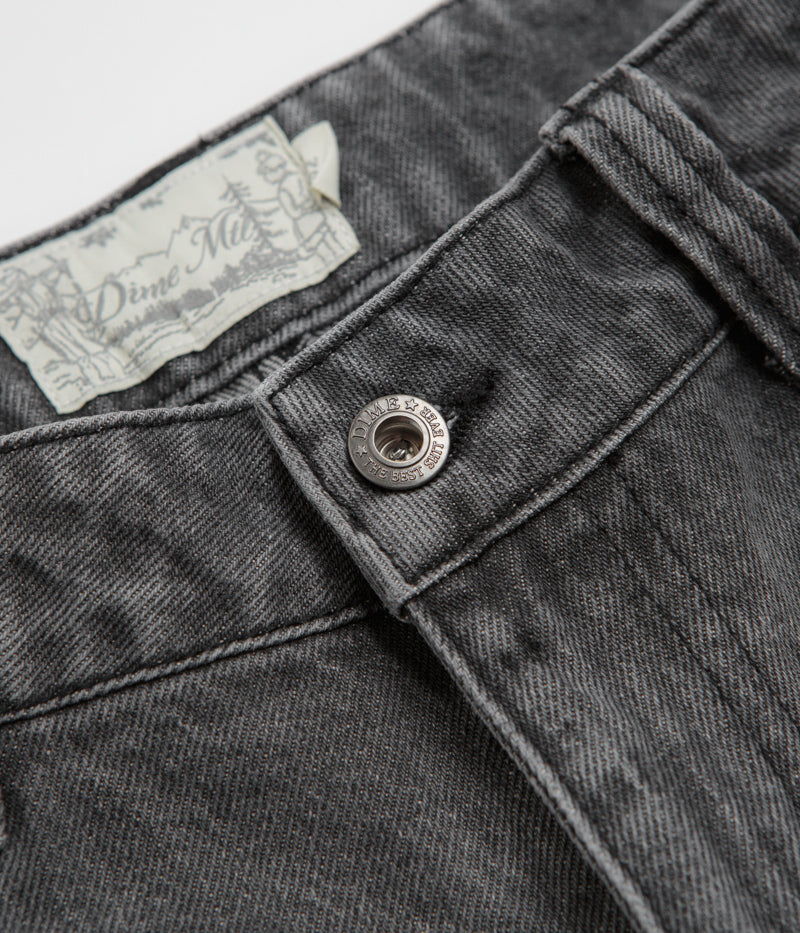 Dime Carpenter Denim Shorts in Faded Black
