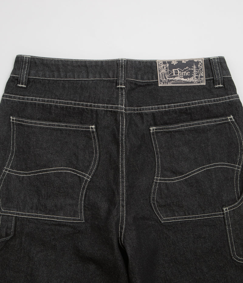 Dime Classic Denim Shorts in Black Washed