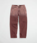 Dime Classic Relaxed Jeans in Dipped Sandblasted Burgundy