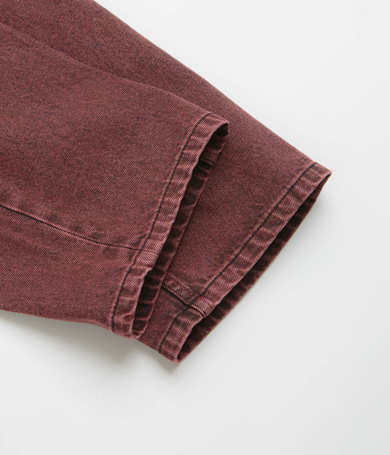Dime Classic Relaxed Jeans in Dipped Sandblasted Burgundy