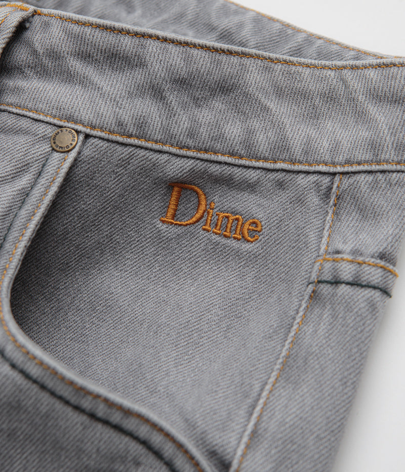 Dime Classic Relaxed Jeans in Dipped Sandblasted Grey