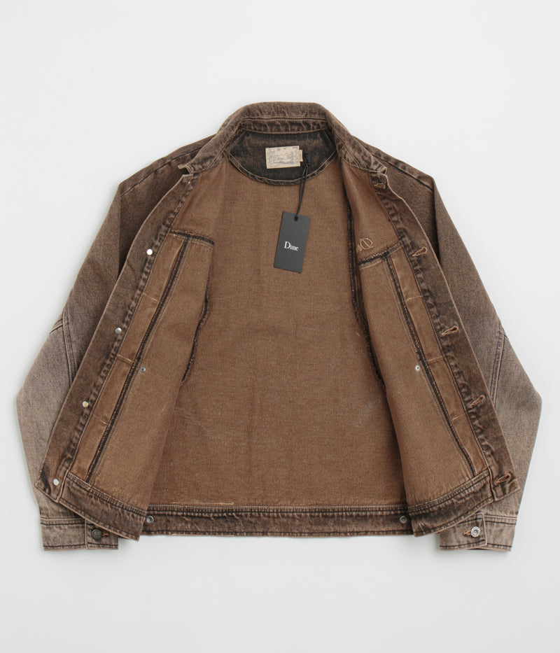 Dime Denim Jacket in Dipped Sandblasted Brown