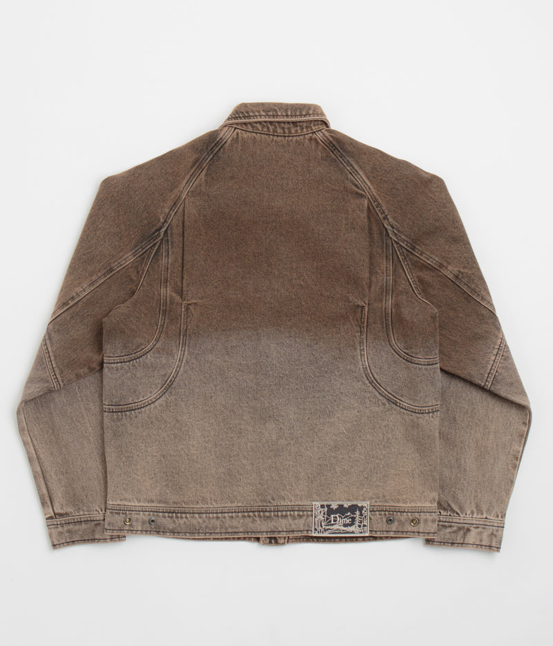 Dime Denim Jacket in Dipped Sandblasted Brown