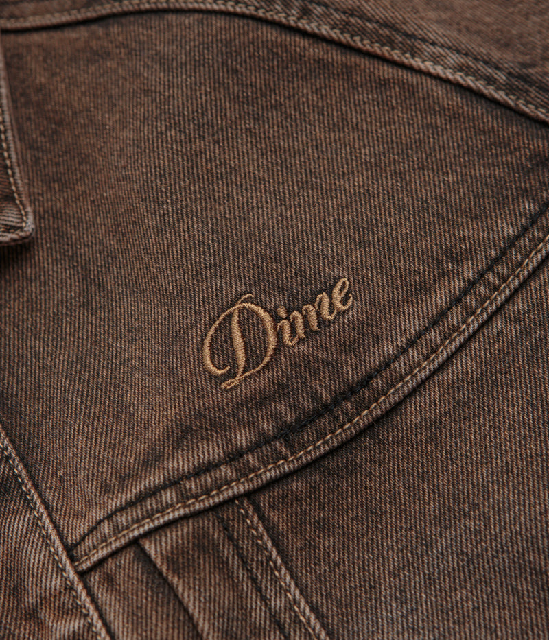 Dime Denim Jacket in Dipped Sandblasted Brown