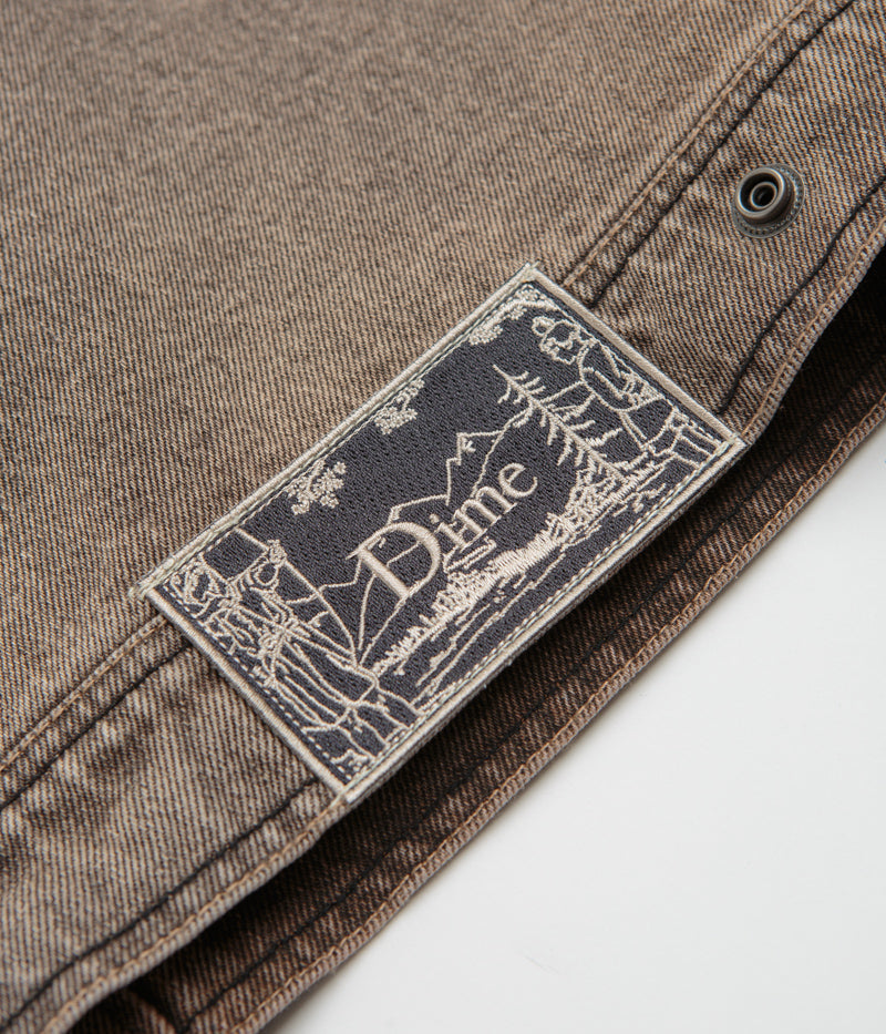 Dime Denim Jacket in Dipped Sandblasted Brown