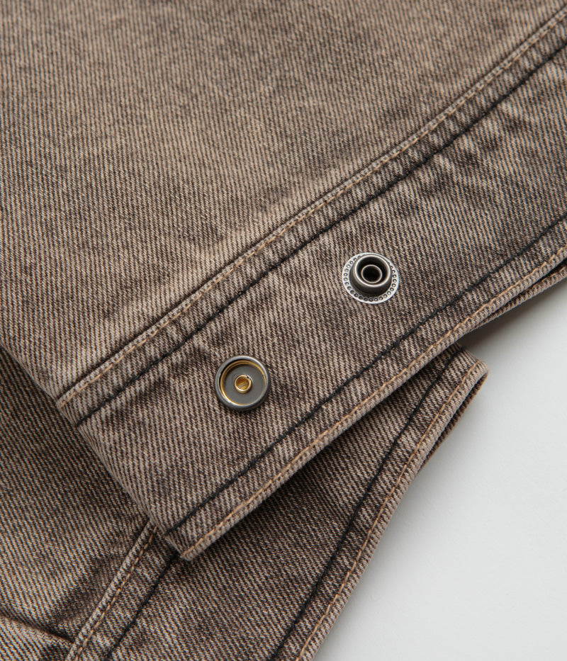 Dime Denim Jacket in Dipped Sandblasted Brown