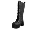 A9649L Distressed Knee-High Nosebleed Boot