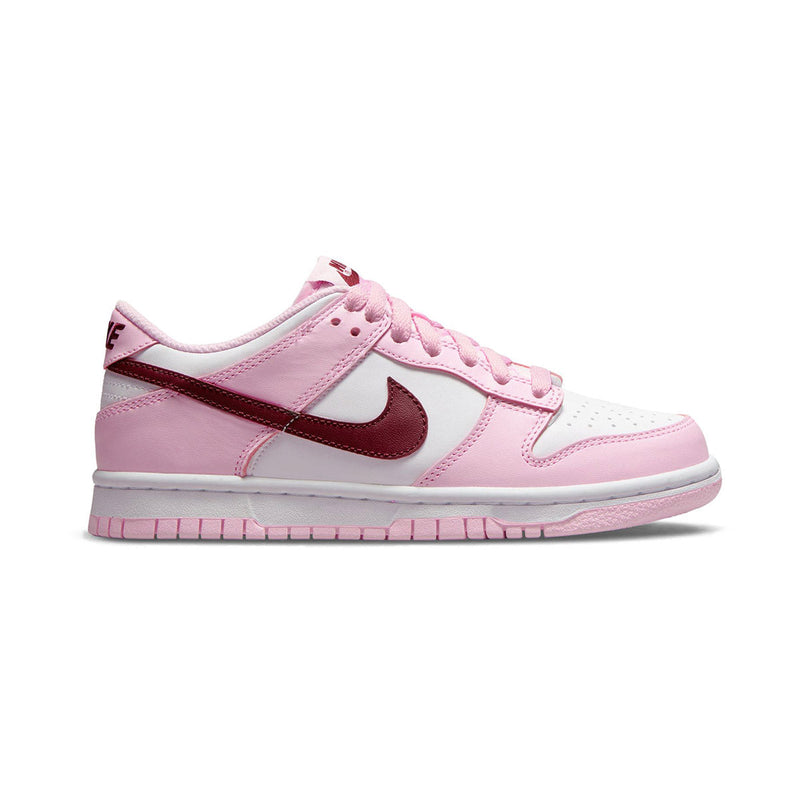 Dunk Low 'Pink Foam Red White' Big Kids' Shoes