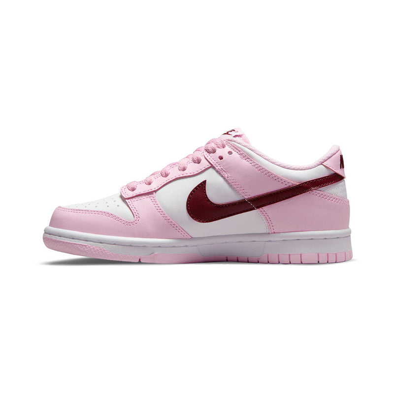 Dunk Low 'Pink Foam Red White' Big Kids' Shoes