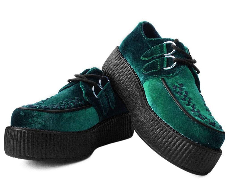 V8535 Emerald Green Velvet Viva Mondo Creeper