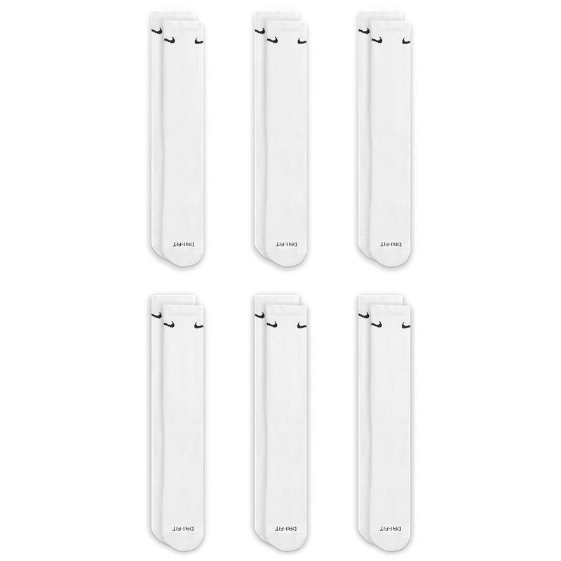 Everyday Plus Cushioned 6 Pack of Socks - White/Black