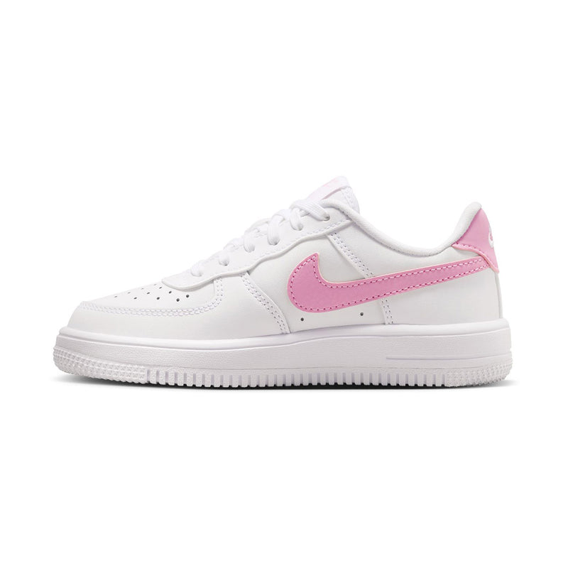 Force 1 Low 'White Pink Rise' Little Kids' Shoes